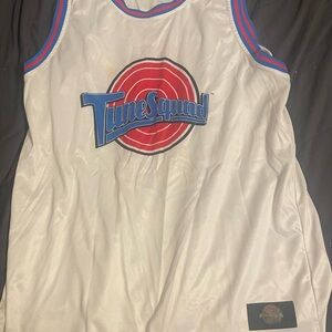 Tune Squad White Basketball Jersey